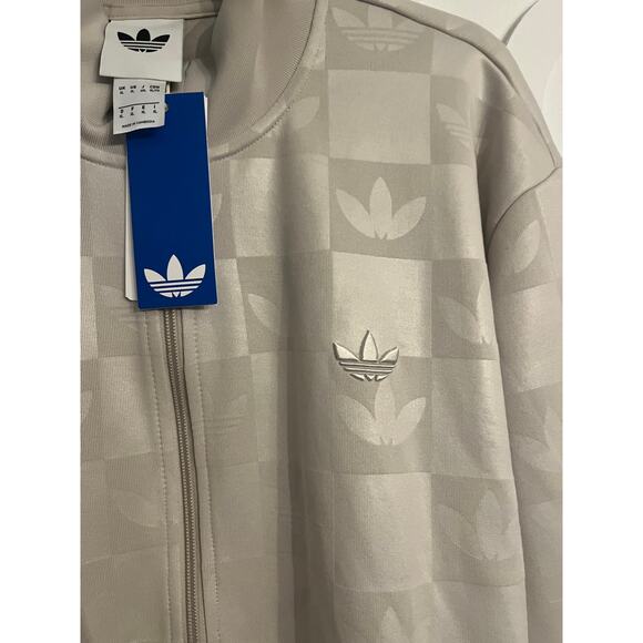 NEW ADIDAS ORIGINALS Monogram Track Jacket Size XL Men's Clear Brown JY2980 - Picture 4 of 6